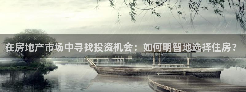 新宝5娱乐方：在房地产市场中寻找投资机会：如何明智地选择住房