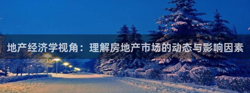 新宝5登录：地产经济学视角：理解房地产市场的动态与影响因素