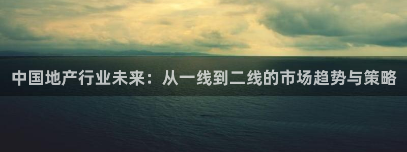 新宝5下载app：中国地产行业未来：从一线到二线的市场趋势与