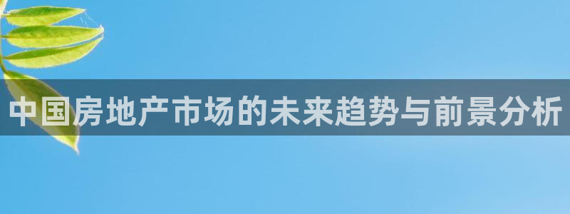 新宝5平棋牌：中国房地产市场的未来趋势与前景分析