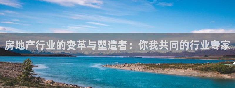 新宝5平台注册资金：房地产行业的变革与塑造者：你我共同的行业