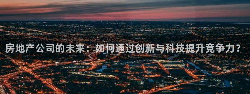 新宝5源码：房地产公司的未来：如何通过创新与科技提升竞争力？