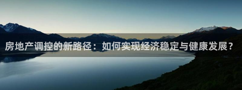 新宝5登录不了：房地产调控的新路径：如何实现经济稳定与健康发