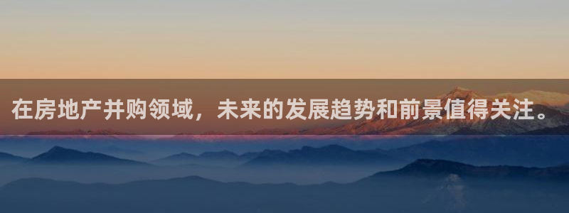 新宝5手机版：在房地产并购领域，未来的发展趋势和前景值得关注